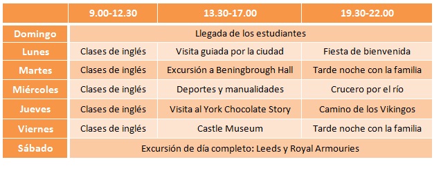 Cursos de inglés para jóvenes en York